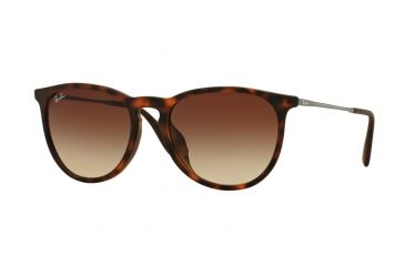 Image of Ray-Ban ERIKA F RB4171F Sunglasses 865/13-57 - Avana Gommato Frame, Brown Gradient Lenses