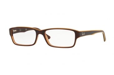 Image of Ray-Ban Eyeglasses, 52mm, Trasp Light Brown Top Yellow, RX5169-5817-52-SV