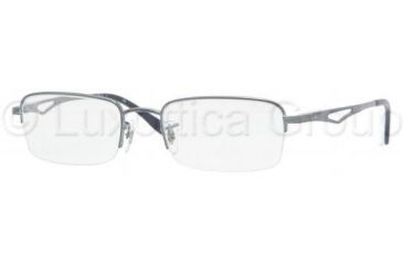 Image of Ray-Ban Eyeglasses RX6163 with No-Line Progressive Rx Prescription Lenses 2507-5219 - Metallic Grey-blue 