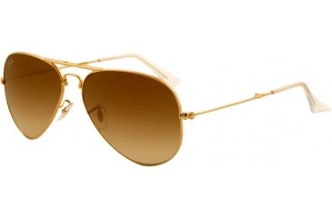 Image of Ray-Ban Folding Aviator RB3479 Sunglasses 001/51-5514 - Arista Frame, Crystal Brown Gradient Lenses