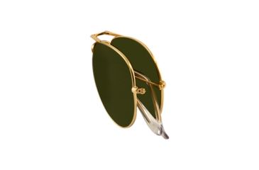 Image of Ray-Ban Folding Aviator RB3479 Sunglasses 001/58-5514 - Arista Frame, Crystal Green Lenses