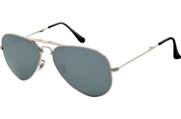 Image of Ray-Ban Folding Aviator RB3479 Sunglasses 003/40-5514 - Silver Frame, Crystal Gray Mirror Lenses