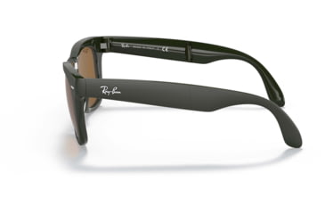 Image of Ray-Ban Folding Wayfarer Classic Sunglasses, Brown Lenses, Military, 50, RB4105-657533-50