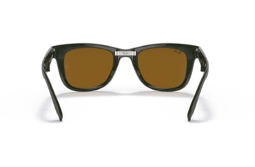 Image of Ray-Ban Folding Wayfarer Classic Sunglasses, Brown Lenses, Military, 50, RB4105-657533-50