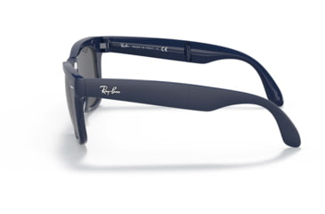 Image of Ray-Ban Folding Wayfarer Classic Sunglasses, Dark Grey Lenses, Blue, 50, RB4105-6197B1-50