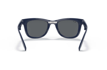 Image of Ray-Ban Folding Wayfarer Classic Sunglasses, Dark Grey Lenses, Blue, 50, RB4105-6197B1-50
