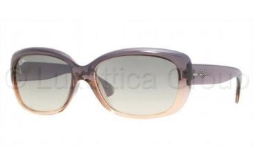 Image of Ray-Ban Jackie OHH Sunglasses RB4101 783/32-5817 - Grad Gray On Peach Crystal Gray Gradient