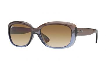 Image of Ray-Ban Jackie OHH Bifocal Sunglasses RB4101 with Lined Bi-Focal Rx Prescription Lenses RB4101-860-51-58 - Lens Diameter 58 mm, Frame Color Brown Gradient Lilac