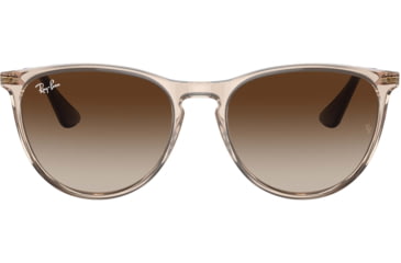 Image of Ray-Ban Junior Erika RJ9060S Sunglasses, Gradient Brown Lenses, Transparent Light Brown, 50, RJ9060S-710813-50