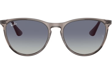 Image of Ray-Ban Junior Erika RJ9060S Sunglasses, Grey Gradient Blue Lenses, Transparent Grey, 50, RJ9060S-71094L-50