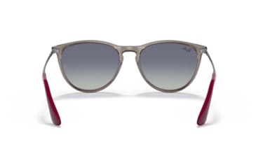 Image of Ray-Ban Junior Erika RJ9060S Sunglasses, Grey Gradient Blue Lenses, Transparent Grey, 50, RJ9060S-71094L-50