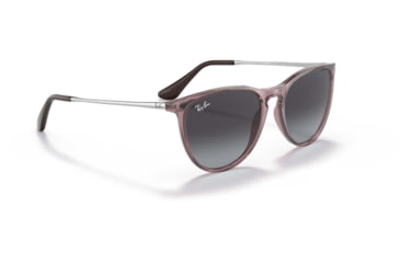 Image of Ray-Ban Junior Erika RJ9060S Sunglasses, Grey Gradient Lenses, Transparent Violet, 50, RJ9060S-71078G-50