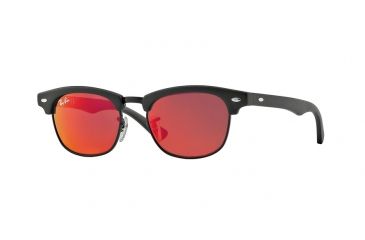 Image of Ray-Ban Junior Bifocal Sunglasses RJ9050S for Kids with Lined Bi-Focal Rx Prescription Lenses RJ9050S-100S6Q-45 - Lens Diameter 45 mm, Frame Color Matte Black