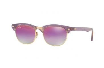 Image of Ray-Ban Junior Bifocal Sunglasses RJ9050S for Kids with Lined Bi-Focal Rx Prescription Lenses RJ9050S-7036A9-45 - Lens Diameter 45 mm, Frame Color Trasparent Violet