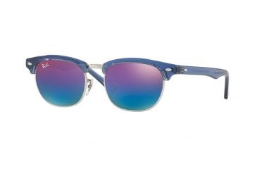 Image of Ray-Ban Junior Bifocal Sunglasses RJ9050S for Kids with Lined Bi-Focal Rx Prescription Lenses RJ9050S-7037B1-45 - Lens Diameter 45 mm, Frame Color Trasparent Blue