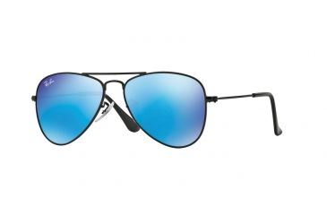 Image of Ray-Ban Junior Prescription Sunglasses RJ9506S for Kids RJ9506S-201-55-50 - Lens Diameter 50 mm, Frame Color Matte Black