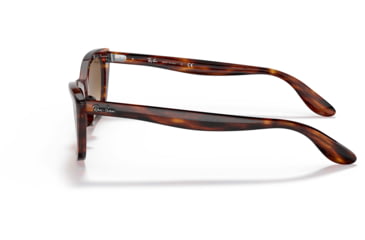 Image of Ray-Ban Lady Burbank RB2299 Sunglasses, Clear Gradient Brown Lenses, Striped Havana, 52, RB2299-954-51-52