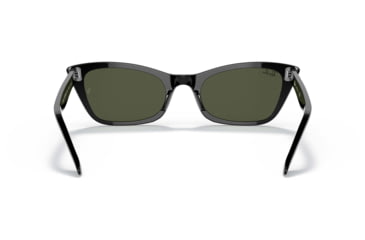 Image of Ray-Ban Lady Burbank RB2299 Sunglasses, Green Lenses, Black, 52, RB2299-901-31-52