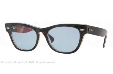 Image of Ray-Ban LARAMIE RB4169 Progressive Prescription Sunglasses RB4169-107862-53 - Lens Diameter 53 mm, Frame Color Top Black on Blue