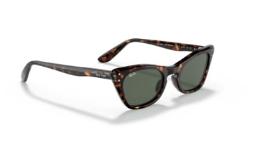 Image of Ray-Ban Miss Burbank RJ9099S Sunglasses, Dark Green Lenses, Havana, 43, RJ9099S-710271-43