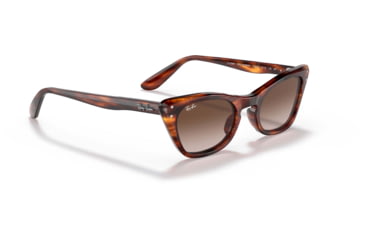 Image of Ray-Ban Miss Burbank RJ9099S Sunglasses, Gradient Brown Lenses, Striped Havana, 43, RJ9099S-710313-43