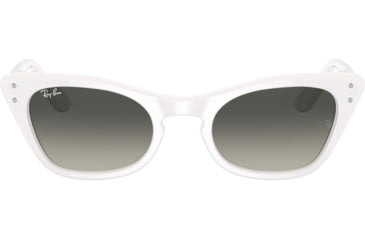 Image of Ray-Ban Miss Burbank RJ9099S Sunglasses, Grey Gradient Lenses, White, 43, RJ9099S-116-11-43