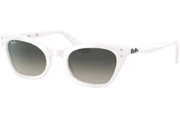Image of Ray-Ban Miss Burbank RJ9099S Sunglasses, Grey Gradient Lenses, White, 43, RJ9099S-116-11-43