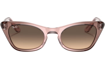 Image of Ray-Ban Miss Burbank RJ9099S Sunglasses, Light Yellow Gradient Grey Lenses, Brown Gradient Rose, 43, RJ9099S-71062Q-43