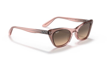 Image of Ray-Ban Miss Burbank RJ9099S Sunglasses, Light Yellow Gradient Grey Lenses, Brown Gradient Rose, 43, RJ9099S-71062Q-43
