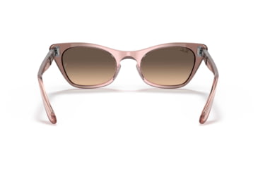 Image of Ray-Ban Miss Burbank RJ9099S Sunglasses, Light Yellow Gradient Grey Lenses, Brown Gradient Rose, 43, RJ9099S-71062Q-43