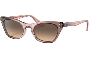 Image of Ray-Ban Miss Burbank RJ9099S Sunglasses, Light Yellow Gradient Grey Lenses, Brown Gradient Rose, 43, RJ9099S-71062Q-43
