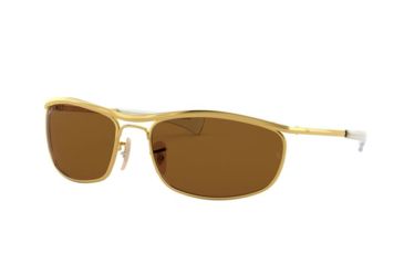 Image of Ray-Ban OLYMPIAN I DELUXE RB3119M Progressive Prescription Sunglasses, 62mm, RB3119M-001-57-62-PRO