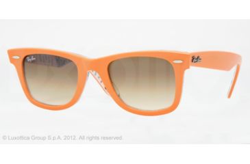Image of Ray-Ban RB2140 Progressive Sunglasses - Orange/Subway Crystal Brown Gradient Frame / 50 mm Prescription Lenses, 102951-5022