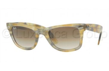 Image of Ray-Ban Original Wayfarer RB2140 Sunglasses with No-Line Progressive Rx Prescription Lenses RB2140-104051-5022 - Lens Diameter: 50 mm, Frame Color: Rule Yellow