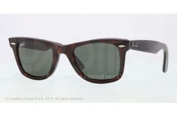 Image of Ray-Ban Original Wayfarer RB2140 Sunglasses with No-Line Progressive Rx Prescription Lenses RB2140-1075-5022 - Lens Diameter: 50 mm, Frame Color: Havana