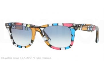 Image of Ray-Ban Original Wayfarer RB2140 Sunglasses with No-Line Progressive Rx Prescription Lenses RB2140-10853F-50 - Lens Diameter 50 mm, Lens Diameter 50 mm, Frame Color Multicolor