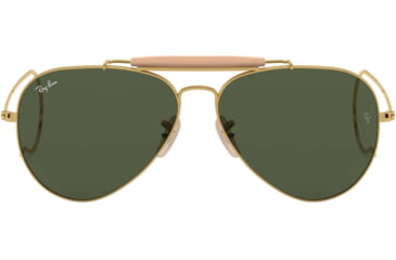 Image of Ray-Ban Outdoorsman Sunglasses, Arista Frame, Crystal Green Lens, 58, L0216-5814