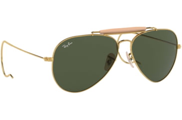 Image of Ray-Ban Outdoorsman Sunglasses, Arista Frame, Crystal Green Lens, 58, L0216-5814