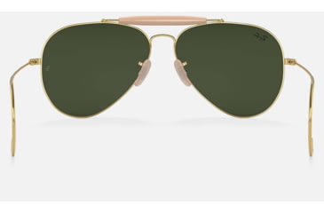 Image of Ray-Ban Outdoorsman Sunglasses, Gold Frame, G-15 Green Lens, 58, RB3030-W3402-58
