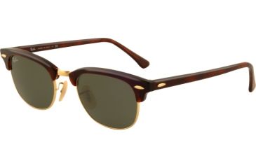 Image of Ray-Ban RB 2156 Sunglasses, Red Havana Frame / Crystal Green Lenses, 990-4921