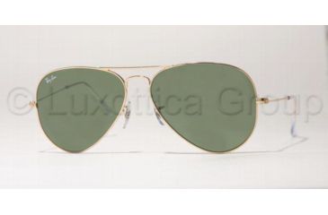 Image of Ray-Ban RB 3025 Sunglasses, Arista Frame / Green 58 mm Lenses, W3280-5814