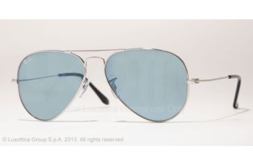 Image of Ray-Ban RB 3025 Sunglasses, Silver Frame / Blu 58 mm Lenses, W3171-5814