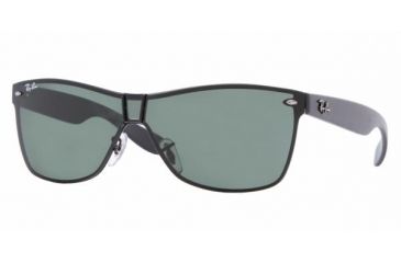 Image of Ray-Ban RB 3384 Sunglasses Styles Matte Black Frame / Green Lenses, 006-71-0133
