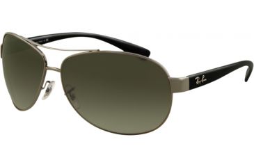 Image of Ray-Ban RB3386 Single Vision Prescription Sunglasses RB3386-004-71-6713 - Frame Color: Gunmetal, Lens Diameter: 67 mm