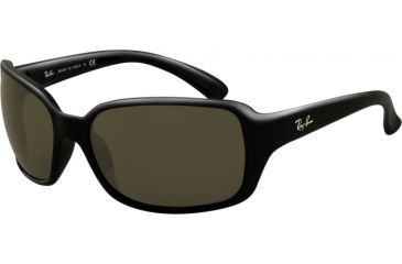 Image of Ray-Ban RB 4068 Sunglasses Styles - Black Frame / Crystal Green Lenses, 601-6017