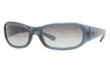 Image of Ray-Ban RB 4137 Sunglasses Styles - Shiny Blue-Gray Frame / Gray Gradient Lenses, 656-8G-5918