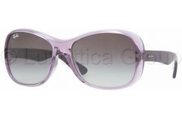 Image of Ray-Ban RB4139 Bifocal Prescription Sunglasses RB4139-741-8G-5817 - Lens Diameter: 58 mm, Frame Color: Shiny Violet Transparent
