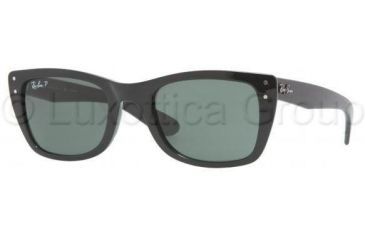 Image of Ray-Ban RB 4148 Sunglasses Styles - Black Frame / Crystal Green Polarized Lenses, 601-58-5222