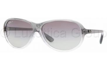 Image of Ray-Ban RB 4153 Sunglasses Styles - Dark Smoke-Transp. Gradient Frame / Cry. Polarized Gray Gradient Lenses, 818-M3-6213