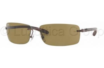 Image of Ray-Ban RB8304 Progressive Prescription Sunglasses RB8304-014-73-6114 - Frame Color: Brown, Lens Diameter: 61 mm